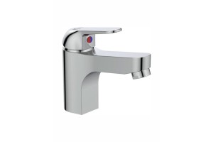 Ideal Standard Cera Uno Grande Αναμεικτική Μπαταρία Νιπτήρα Ασημί